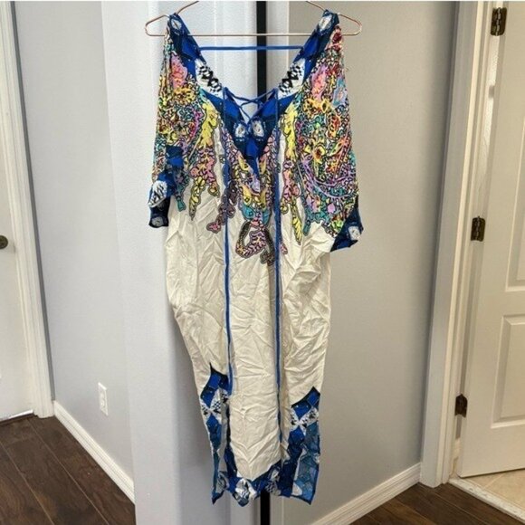 Flying Tomato Other - Flying Tomato Cold Shoulder Boho Beach Cover Up NWOT Travel Resortwear Vacation